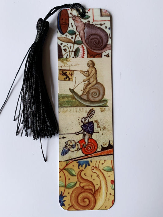 Medieval Snail Bookmark (aluminium)