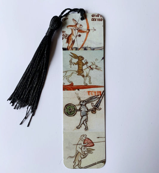 Medieval Rabbit Bookmark (aluminium)