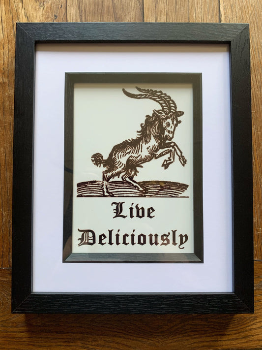 Black Phillip Framed Print