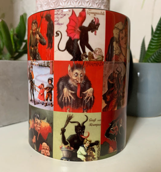 Krampus collage Mug
