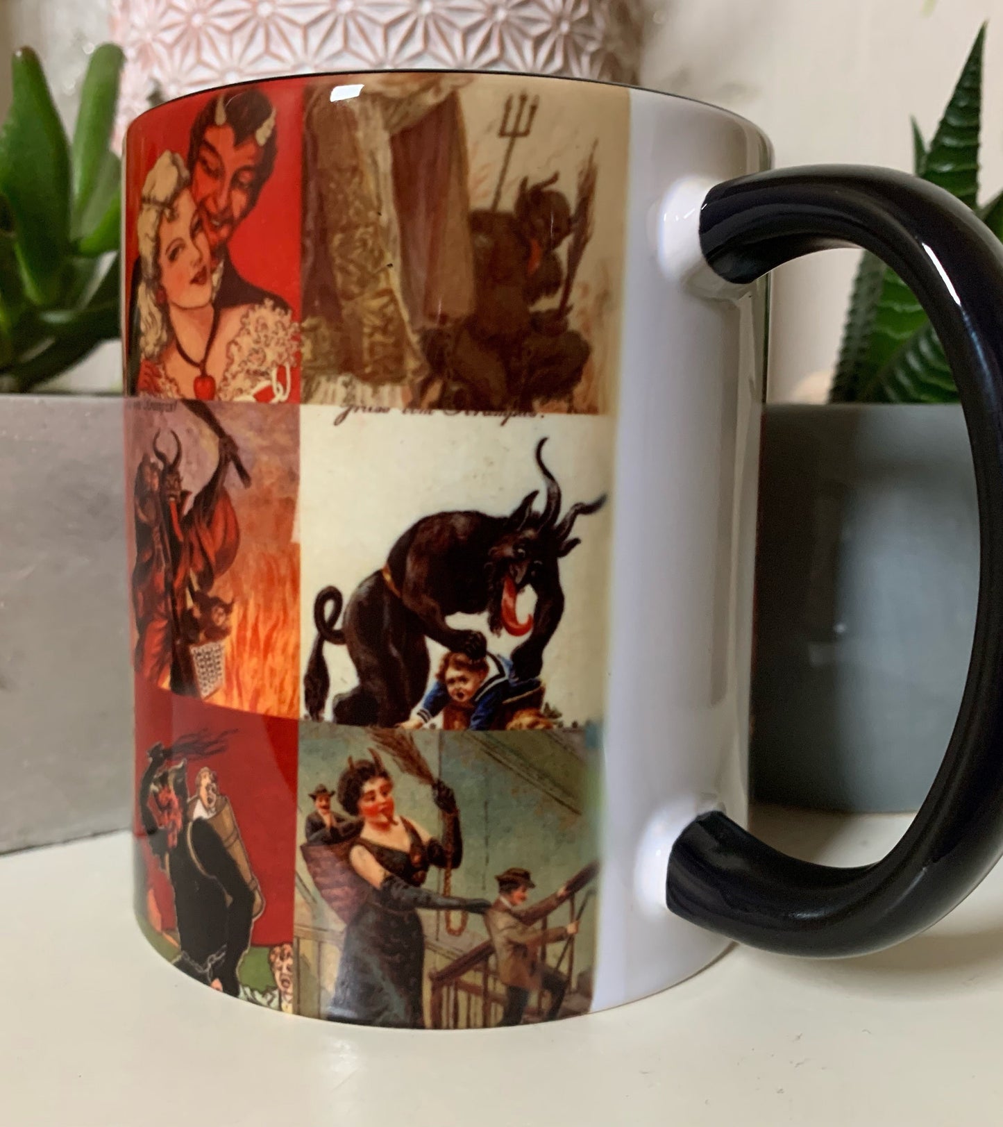 Krampus collage Mug