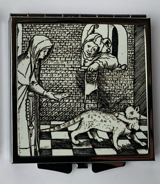 Penis stealing cat Compact Mirror