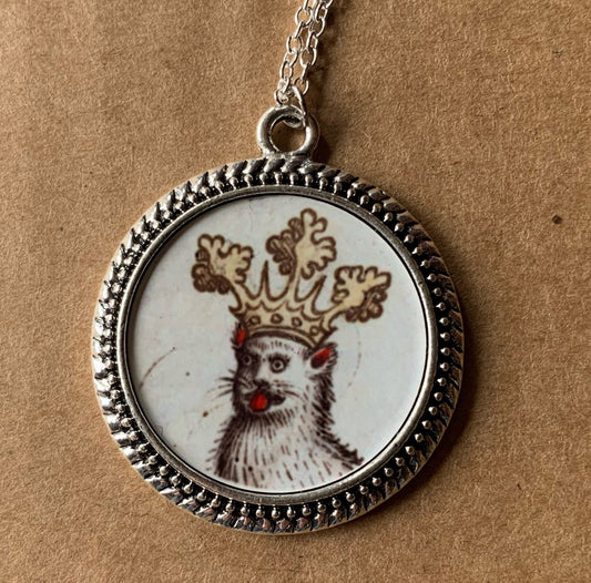 Medieval Cat Pendant
