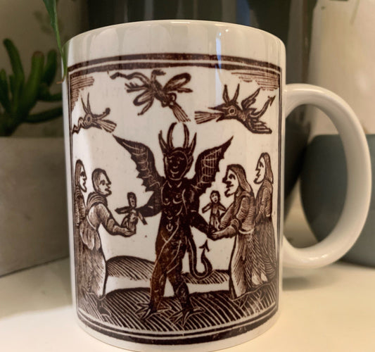 Witches Giving Offerings to the Devil mug