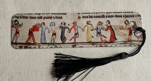 Medieval Dancers Bookmark (aluminium) - Choose from 3 sizes