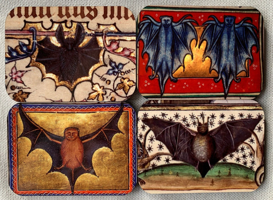 Medieval Bat Fridge Magnets