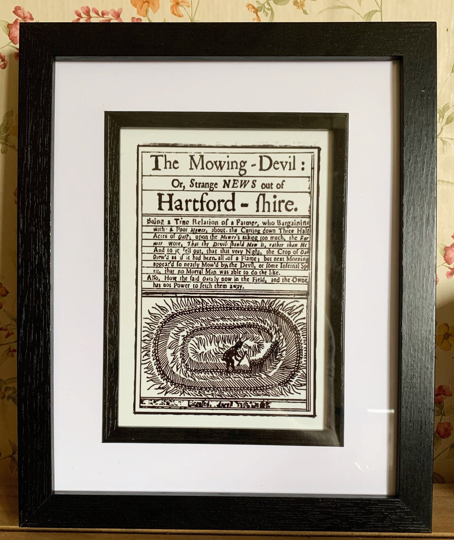 The Mowing Devil Framed Print