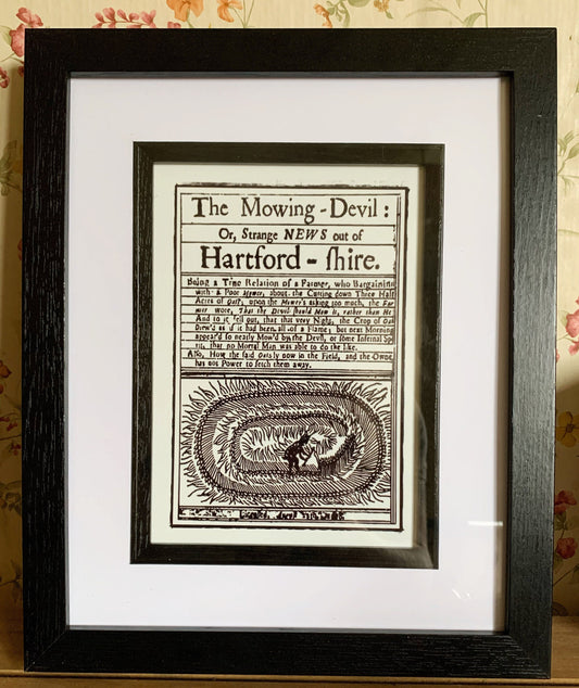 The Mowing Devil Framed Print