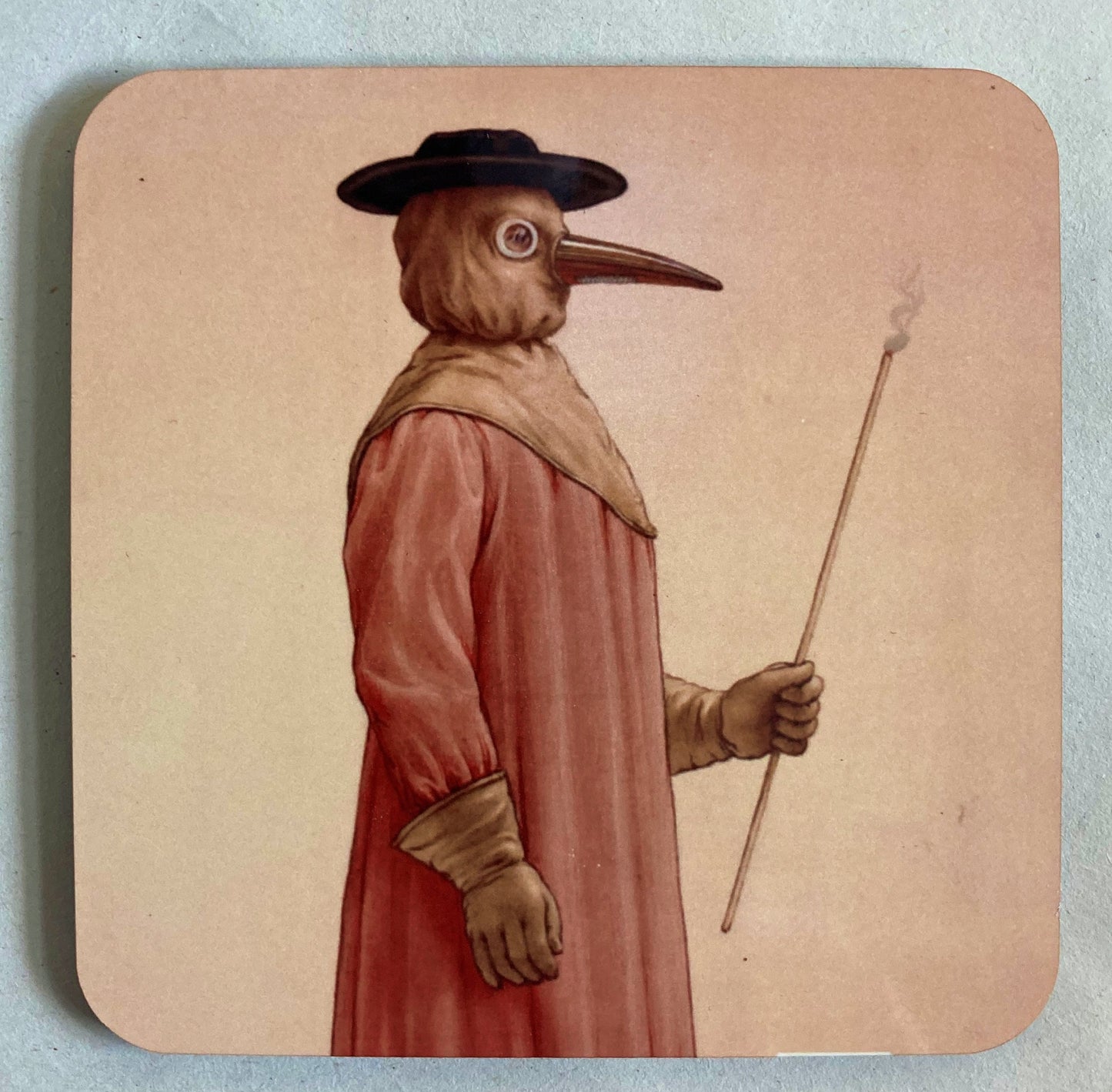 Plague Doctor coasters - set of 4