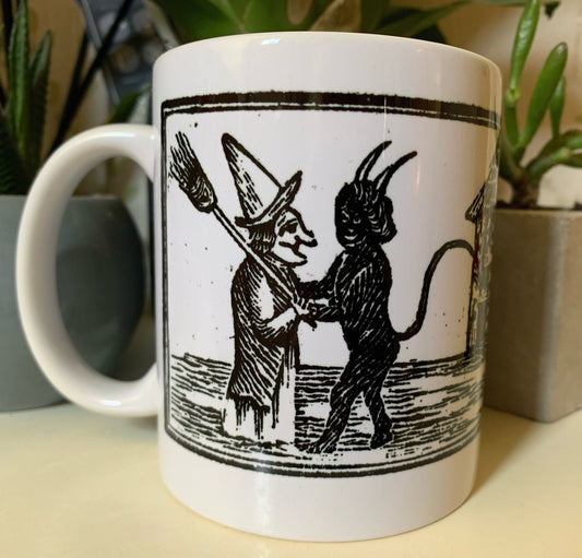 Devil Hugging Witch Mug
