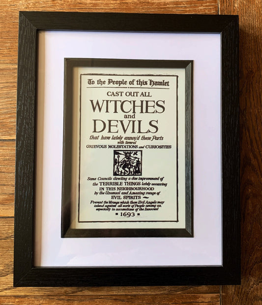 Cast out devils framed print