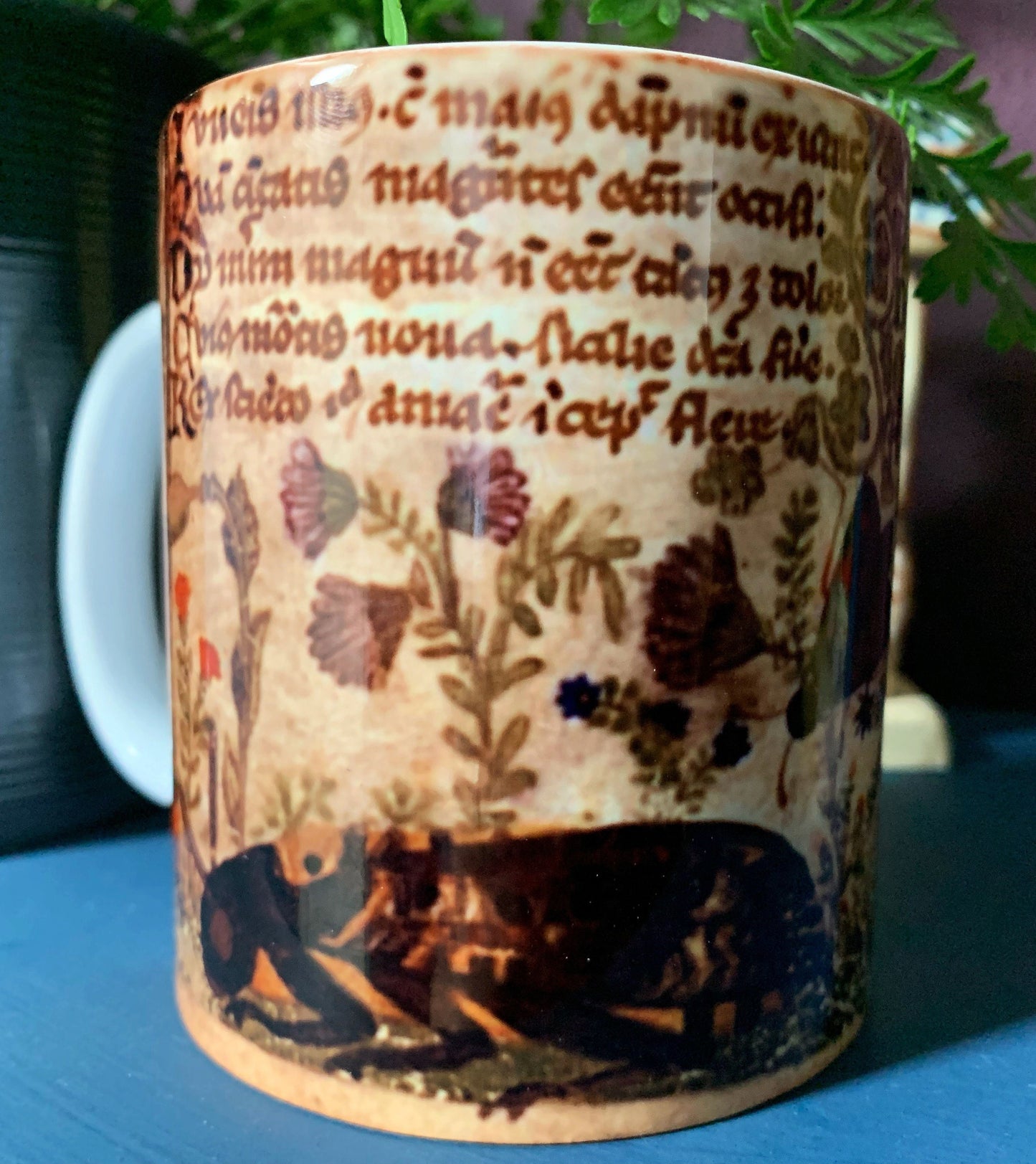 Medieval Hare and Wildlife Mug - Cocharelli Codex
