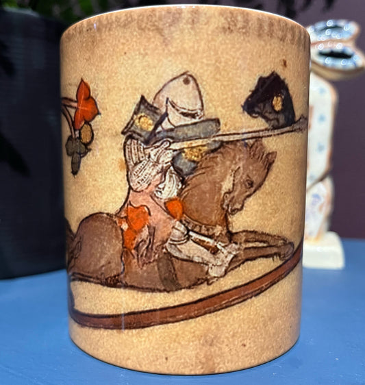 Knight Jousting Snail mug