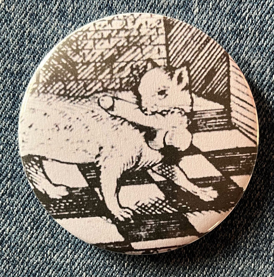 Penis Stealing Cat Badge 32mm