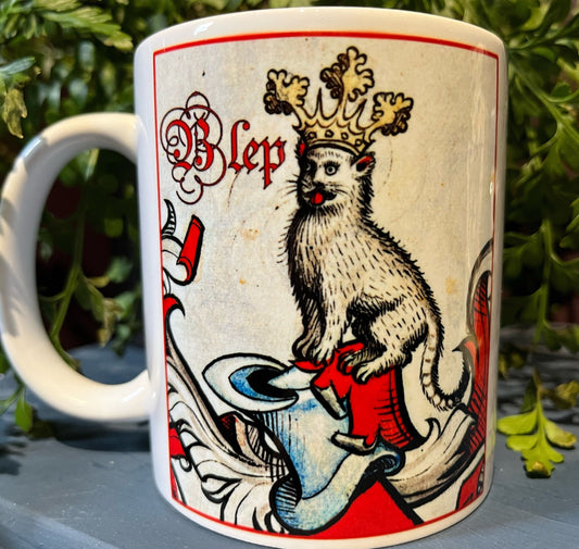 Blep Cat Marginalia Mug