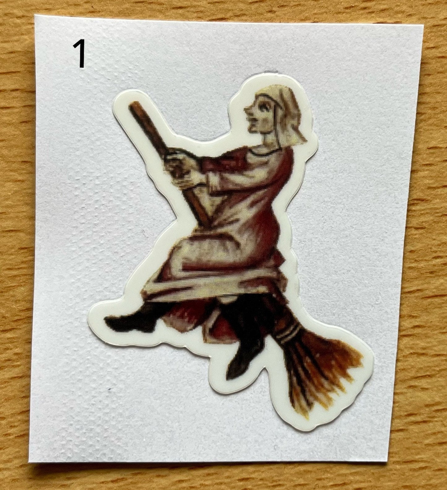 Early Witch Stickers choose 2 designs