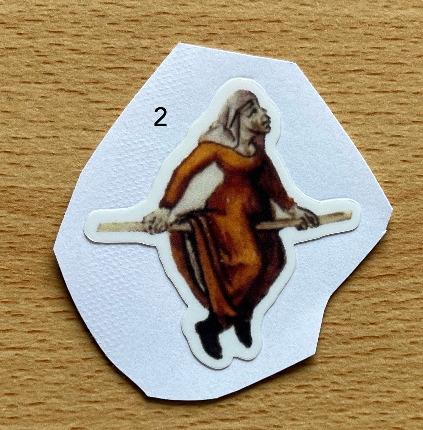 Early Witch Stickers choose 2 designs