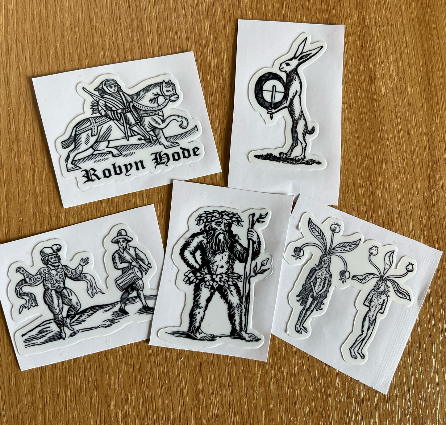 Folklore Stickers - choose from 5 designs