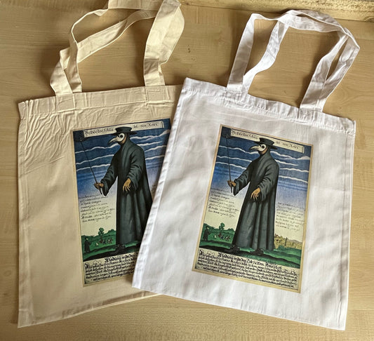 Plague Dr Tote Bag  - cotton