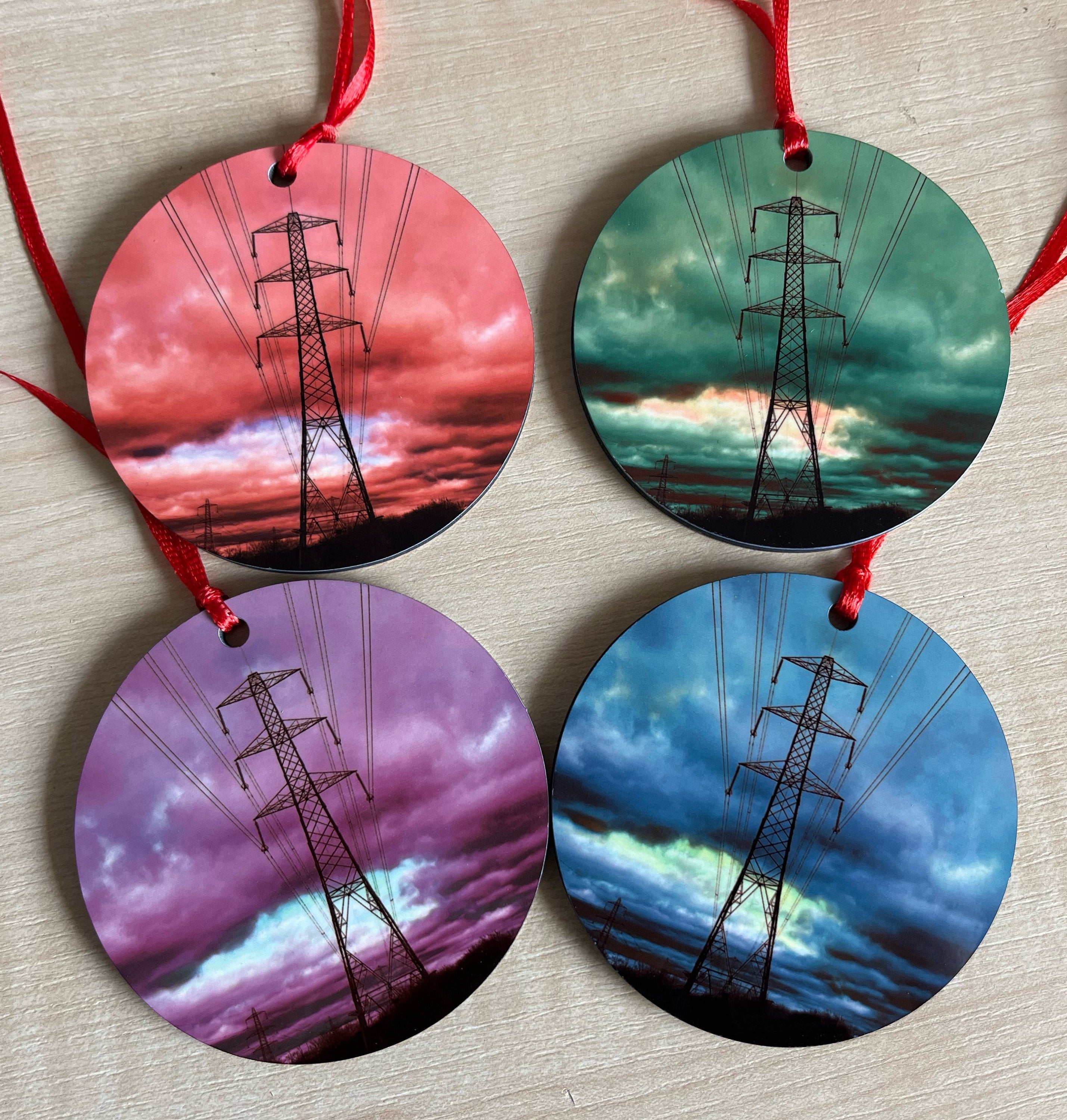 Tree Pylon Pylon Tree Decorations - Double sided – TheHumFromTheHill