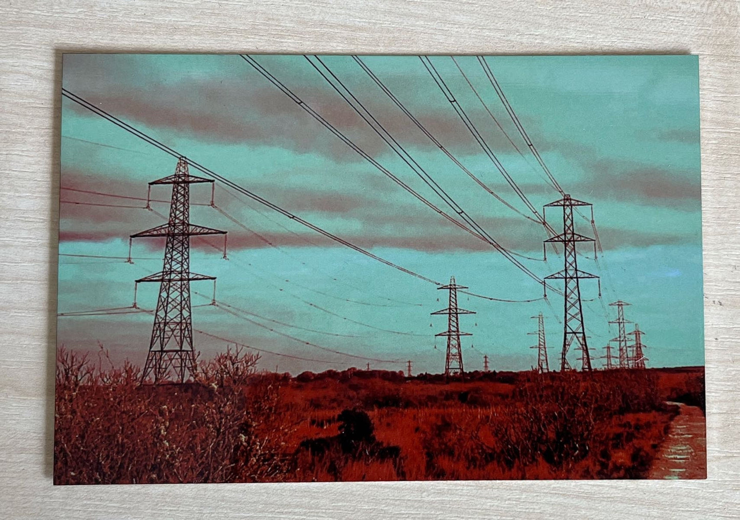 Hauntology Skies Pylon Framed Print - Choose from 2 frame styles