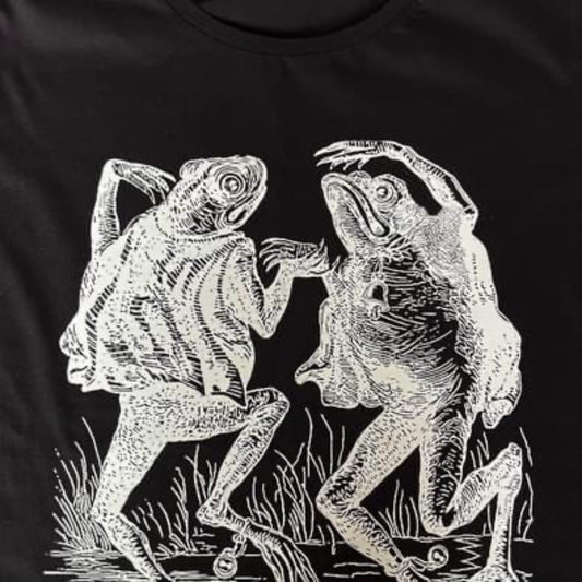 LADIES T -Shirt - Dancing toads going to the sabbath