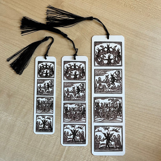 Woodcut Witches Bookmark (aluminium) - Choose from 3 sizes
