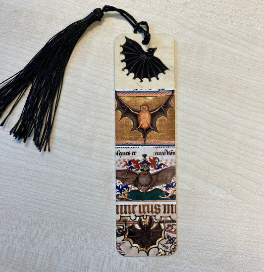 Medieval Bat Bookmark (aluminium) - choose from 3 sizes