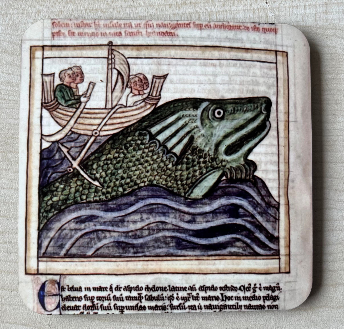 Medieval Sea Life Coasters - set of 4