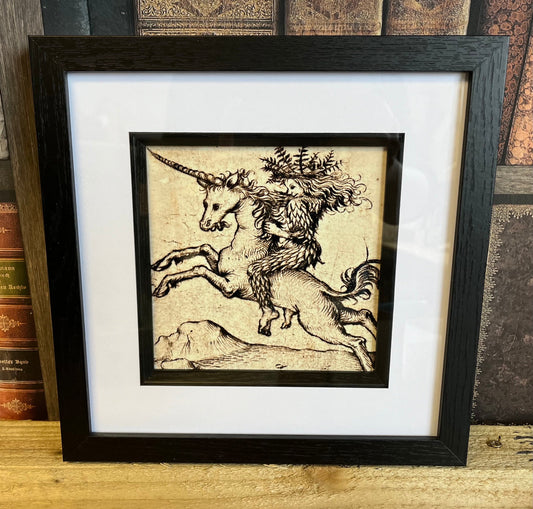 Wild Woman Riding Unicorn