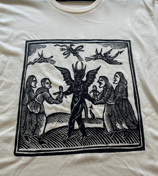 UNISEX T Shirt - Witches Offering (black on natural)