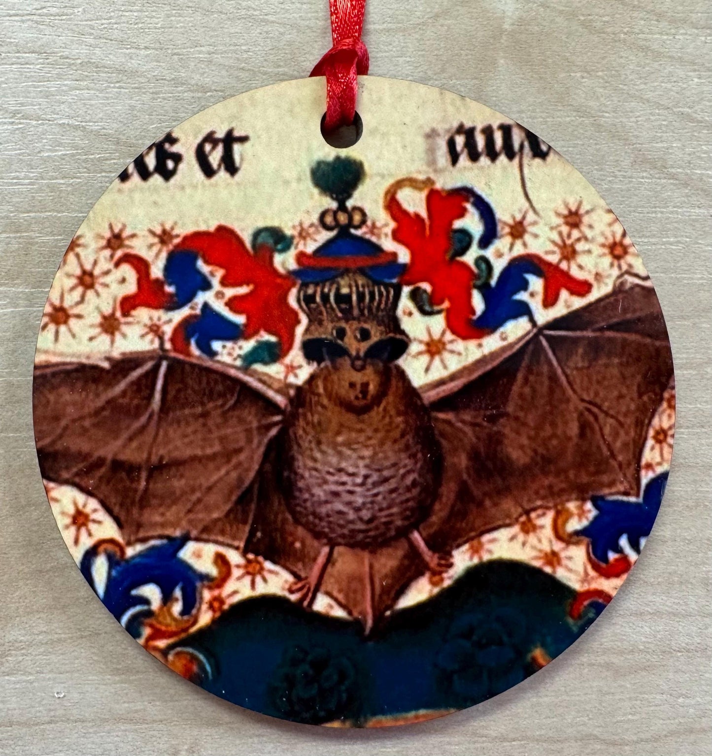 Medieval Bat Tree Decorations - Double sided