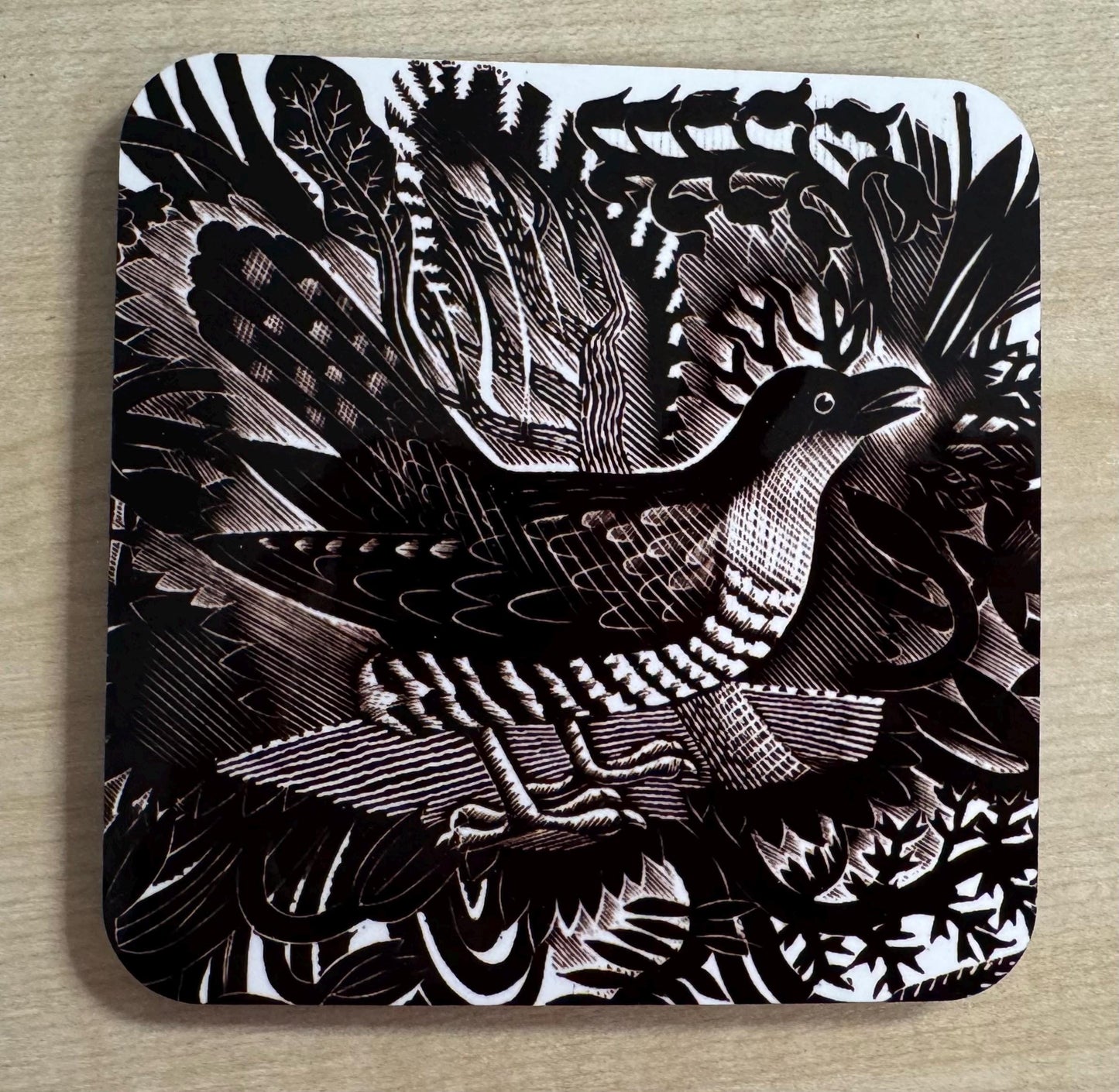 Eric Ravilious Art coasters B&W - set of 4