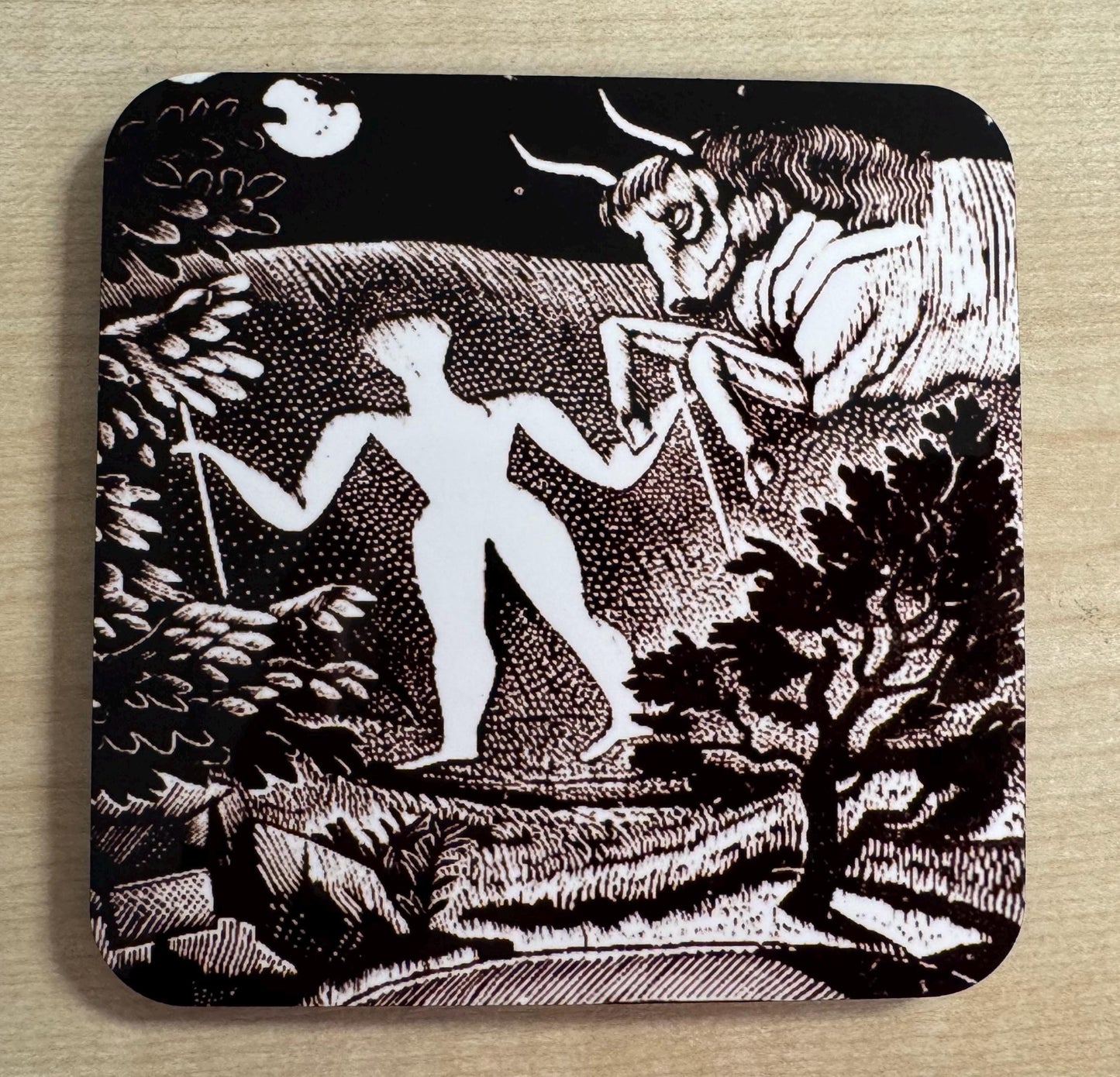 Eric Ravilious Art coasters B&W - set of 4