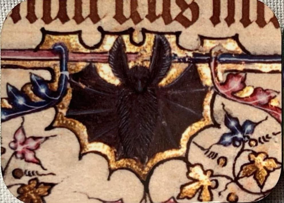 Medieval Bat Fridge Magnets