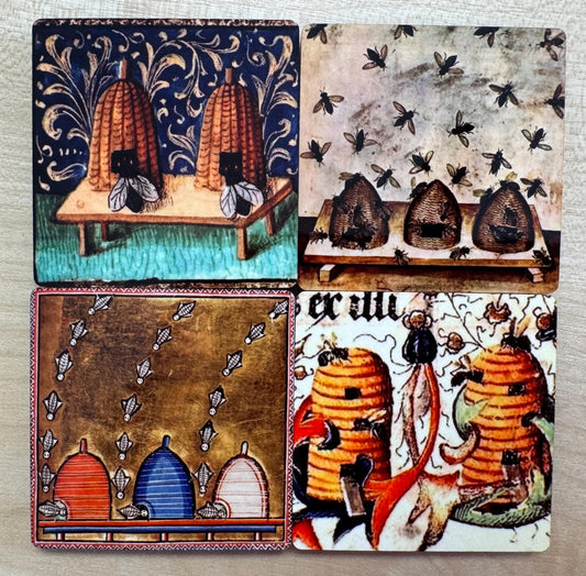 Medieval Bee magnets