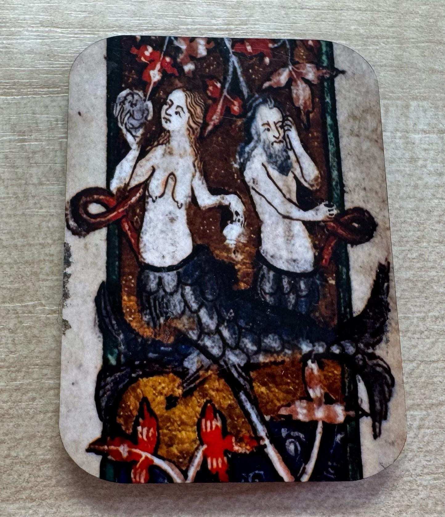 Medieval Mermaid Fridge Magnets