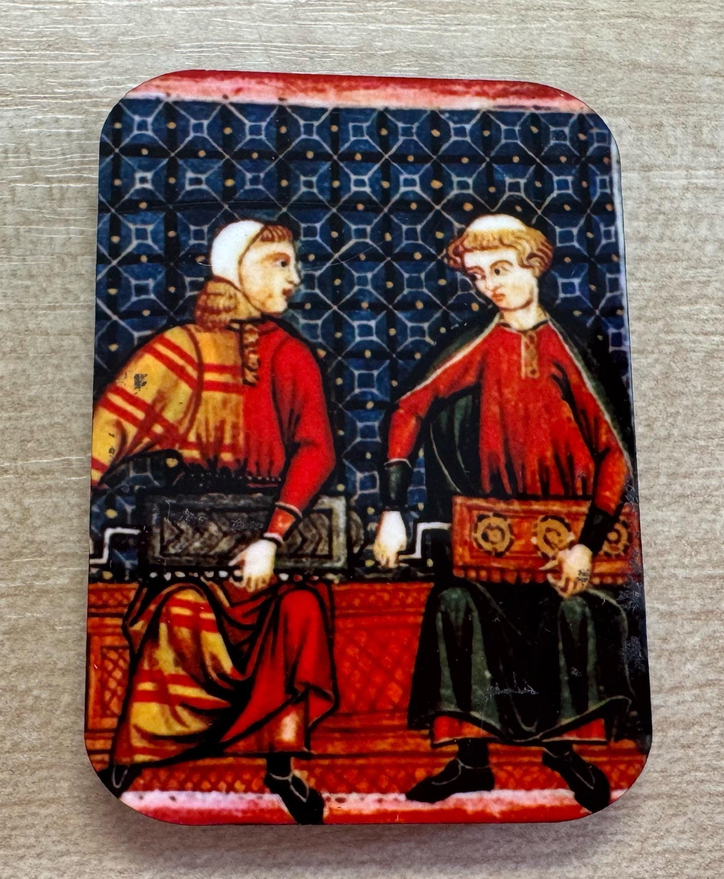Medieval Minstrel Fridge Magnets - set of 4